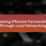 Creating Effective Partnerships Through Local Networking