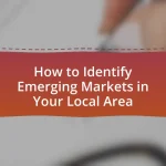 How to Identify Emerging Markets in Your Local Area