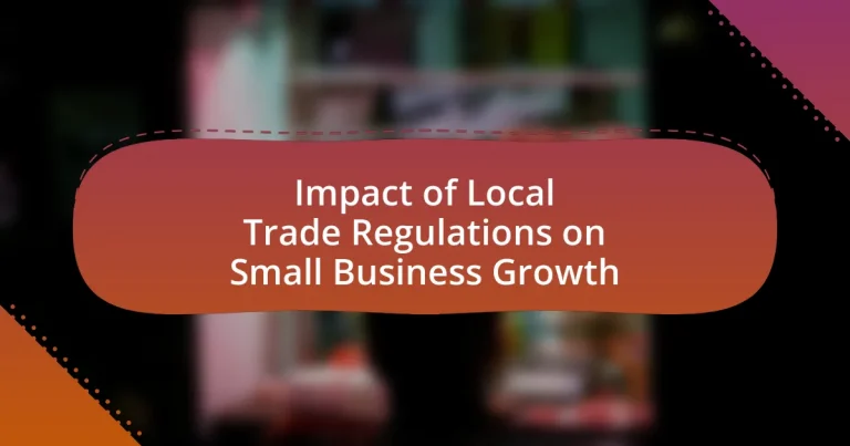 Impact of Local Trade Regulations on Small Business Growth
