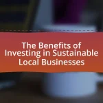 The Benefits of Investing in Sustainable Local Businesses
