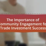 The Importance of Community Engagement for Trade Investment Success