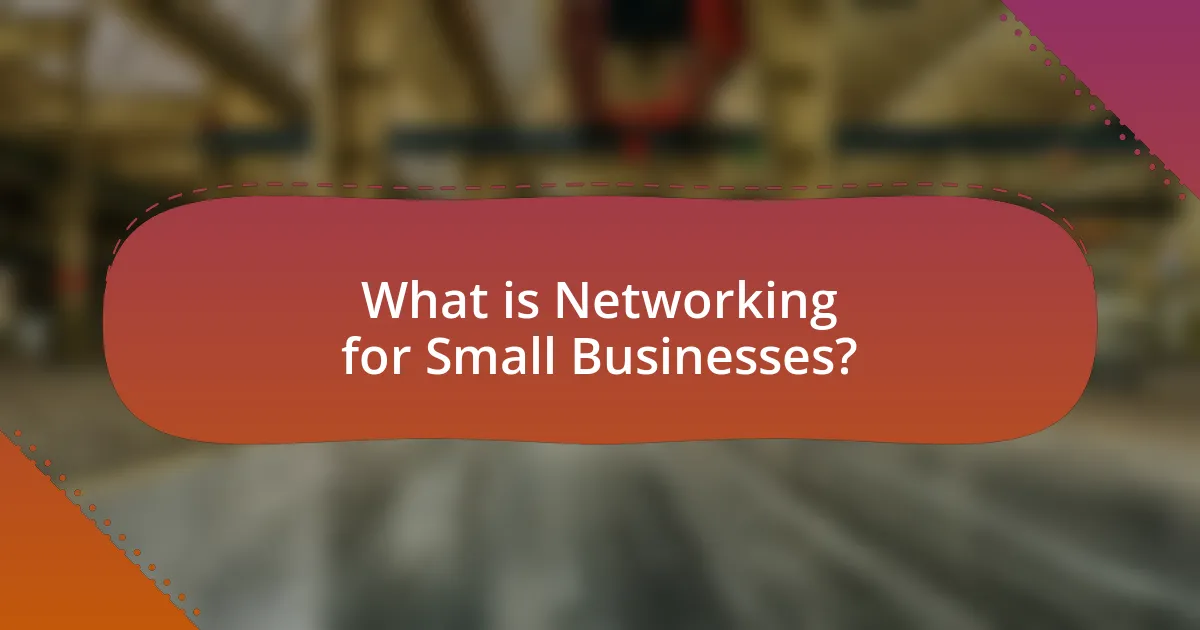 What is Networking for Small Businesses?